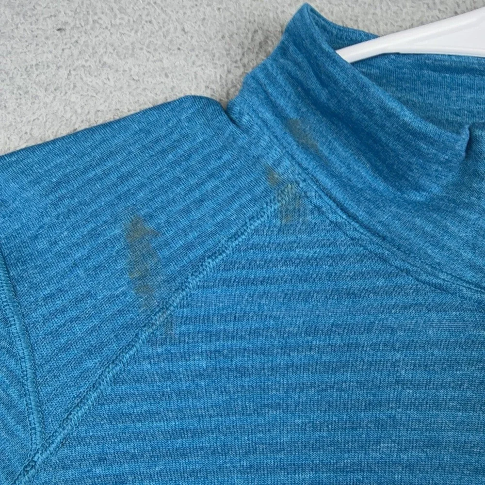 Patagonia Capilene Mens XL Blue Quarter Zip Pullover Long Sleeve STY43662